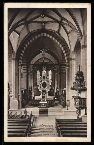 AK Merseburg, Dom, Inneres, Hauptansicht vom hohen Chor