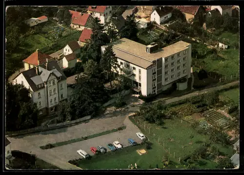 AK Königshofen /Taunus, Frankfurter Sozialschule, Katholisch-soziales Bildungswerk Haus St. Michael, Flugzeugaufnahme