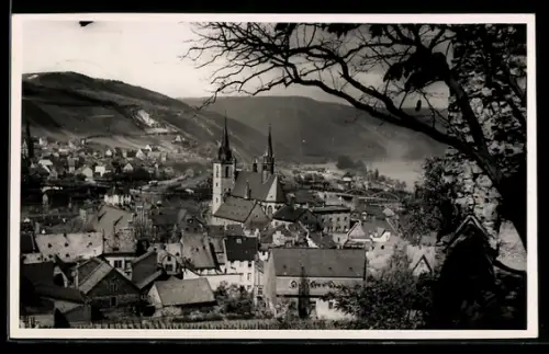 AK Bingen a. Rhein, Teilansicht mit Kirchtürmen