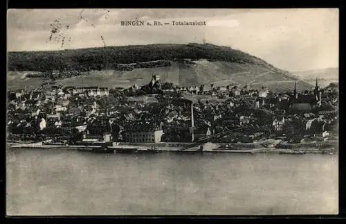 AK Bingen, Totalansicht mit Blick