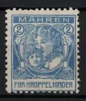 Reklamemarke Mähren, Für Krüppelkinder, Mutter und Kind