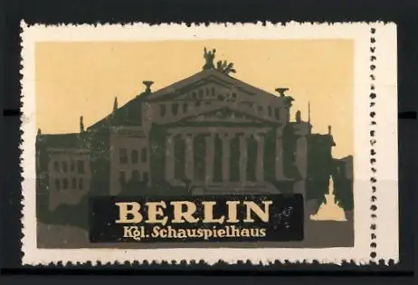 Reklamemarke Berlin, Kgl. Schauspielhaus am Gendarmenmarkt