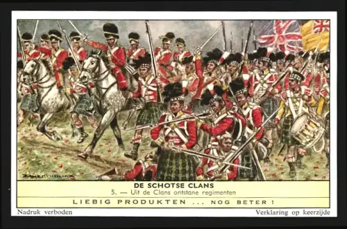 Sammelbild Liebig, Schottische Clans