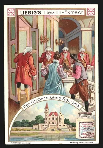 Sammelbild Liebig, Der Fischer und seine Frau