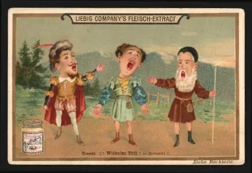 Sammelbild Liebig, Szene aus Wilhelm Tell