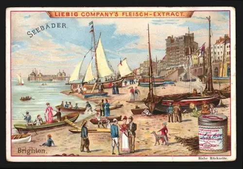 Sammelbild Liebig, Seebäder, Brighton