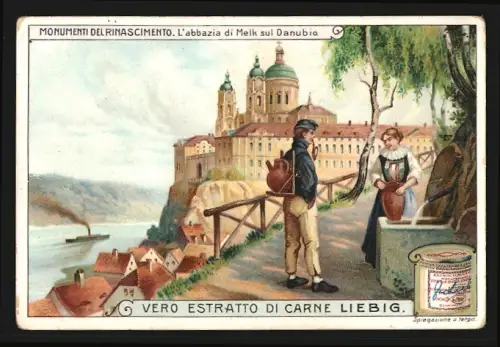 Sammelbild Liebig, Monumenti del Rinascimento, L`abbazia di Melk sul Danubia