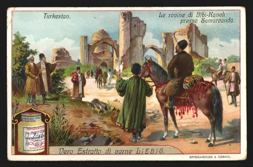 Sammelbild Liebig, Turkestan, Le rovine di Bibi-Kaneh