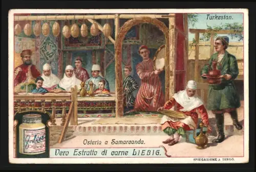 Sammelbild Liebig, Turkestan, Osteria a Samareanda