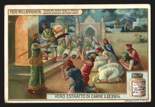 Sammelbild Liebig, Feste nell`Antichita