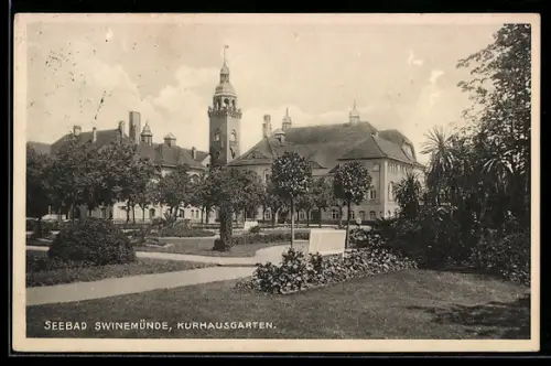 AK Swinemünde, Kurhausgarten