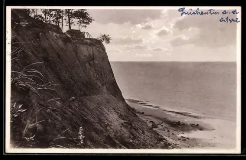 AK Lüchentin /Kr. Cammin, Ostseebad, Strandpartie