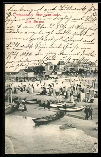 AK Swinemünde, Am Strand