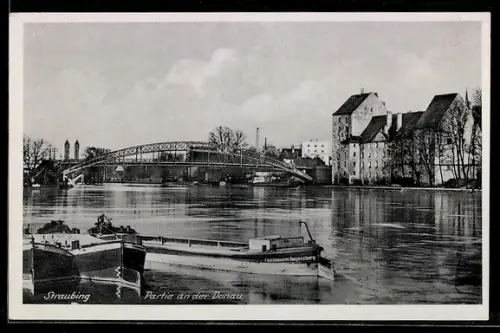 AK Straubing, Partie an der Donau