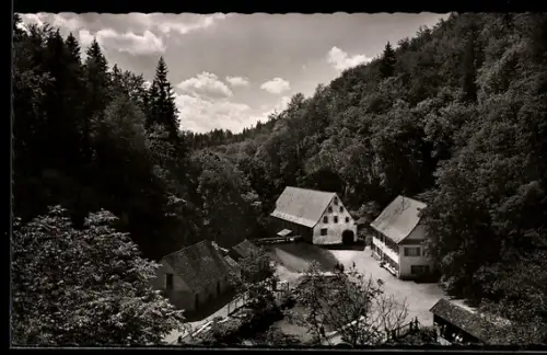 AK Wimsen /Zwiefalten, Wimsener Höhle, Gasthaus Zur Friedrichshöhle, Bes. B. Lüdecke
