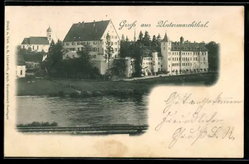 AK Untermarchtal, Klosteranlage an der Donau