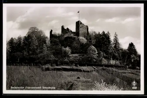 AK Badenweiler /Schwarzwald, Schlossruine