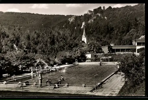 AK Blaubeuren, Christian Schmidbleider-Bad, Schwimmbad, Kirche, Felsen