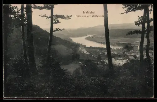 AK Waldshut, Blick von der Waldsruhe