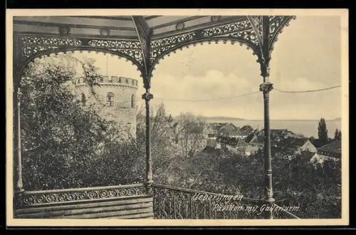 AK Ueberlingen, Pavillon mit Gallerturm