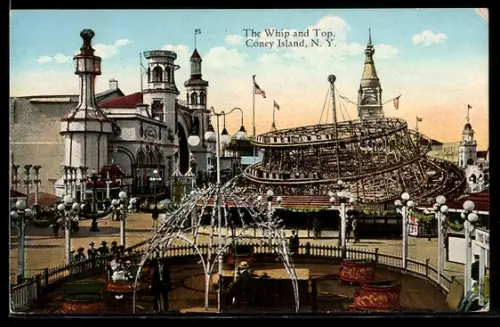 AK Coney Island, N.Y., The Whip and Top