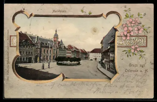 AK Osterode a. H., Partie am Marktplatz