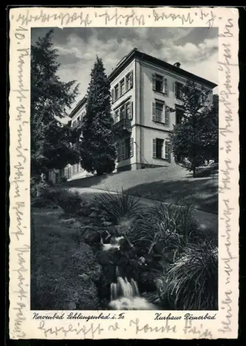 AK Schlangenbad i. Ts., Kurhaus Römerbad
