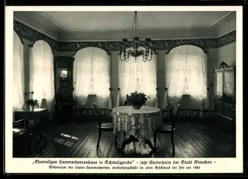 AK Schmalzgrube, Ehemaliges Hammerherrenhaus, jetzt Kinderheim der Stadt Glauchau