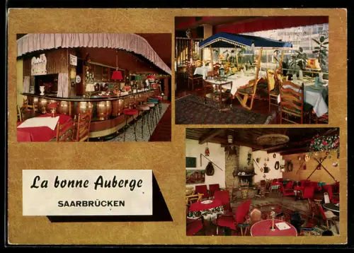 AK Saarbrücken, Restaurant La bonne Auberge, Bar, Café, Inh. N. S. Savic, Viktoriastrasse 16