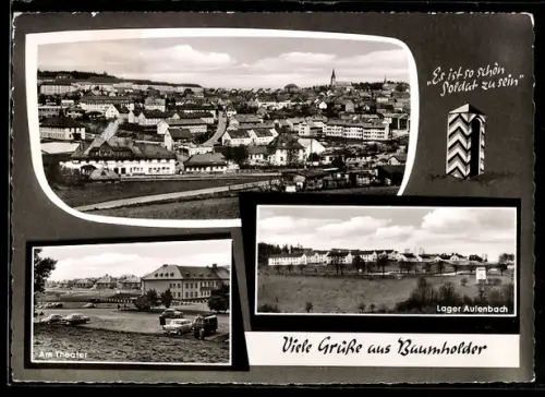 AK Baumholder, Lager Aulenbach, Am Theater, Stadtansicht