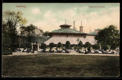 AK Hamburg-Rotherbaum, Cafe Dammtor-Pavillon