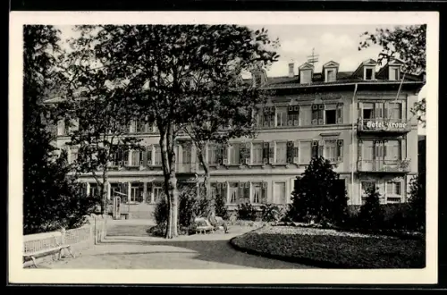 AK Jugenheim a. d. Bergstrasse, Kurhaus-Hotel Goldene Krone
