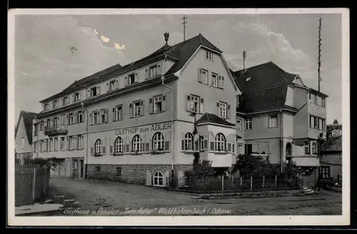 AK Waldkatzenbach i. Odenw., Gasthaus und Pension Zum Adler