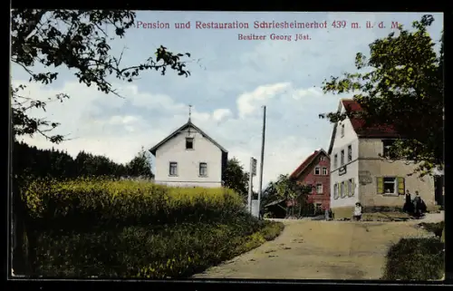 AK Schriesheimerhof, Pension und Restauration Schriesheimerhof, Bes. Georg Jöst