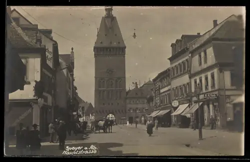AK Speyer a. Rh., Hauptstrasse, Stadttor