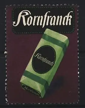Künstler-Reklamemarke Ludwig Hohlwein, Kornfranck, Kornfranck, Kaffeepaket