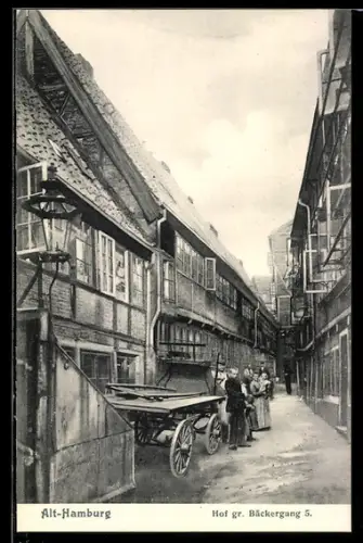 AK Alt-Hamburg, Hof gr. Bäckergang 5