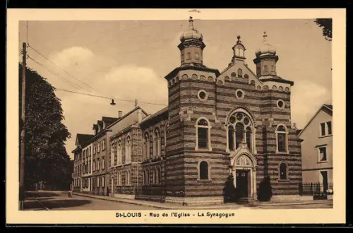 AK Saint-Louis, Rue de l`Eglise, La Synagogue