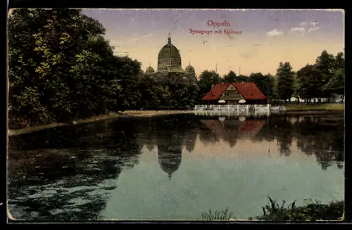 AK Oppeln, Synagoge mit Eishaus