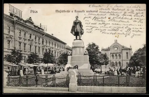 AK Pécs, Blick zur Synagoge
