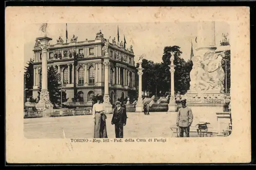 AK Torino, Esposizione 1911, Padiglione della Città di Parigi
