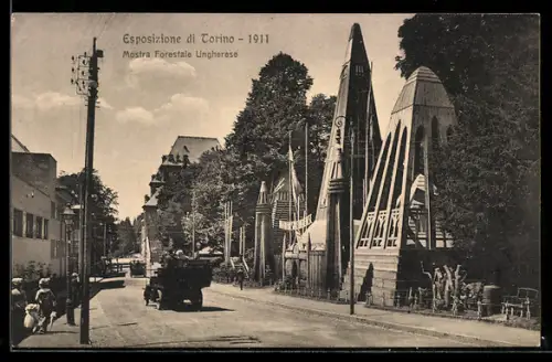 AK Torino, Esposizione 1911, Mostra Forestale Ungherese