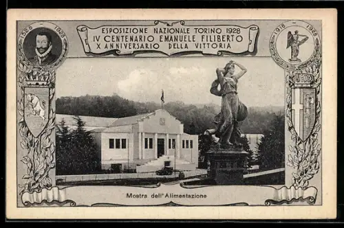 AK Torino, Esposizione Nazionale 1928, Mostra dell`Alimentazione