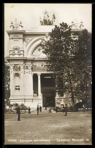AK Torino, Esposizione Internazionale 1911, Strumenti Musicali