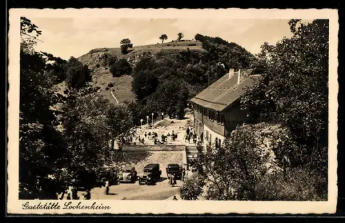 AK Balingen /Württ., Gaststätte Lochenheim am Lochenpass aus der Vogelschau
