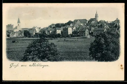 AK Böblingen, Teilansicht