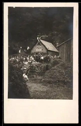 Foto-AK Miltenberg, Am Haus Bleibe