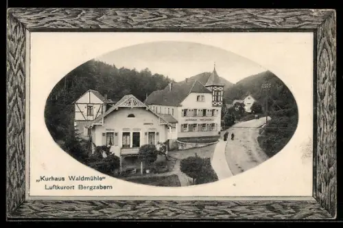 AK Bad Bergzabern, Strasse am Kurhaus Waldmühle