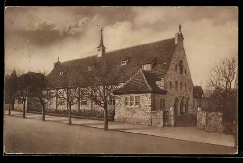 AK Ochsenfurt a. Main, Strasse vor der Turnhalle