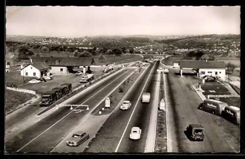 AK Pforzheim, Autobahnraststätte auf beiden seiten der Autobahn